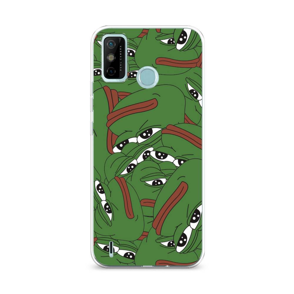 

Чехол Awog на Tecno Spark 6 GO "Печальный frog", Разноцветный, 300250-9
