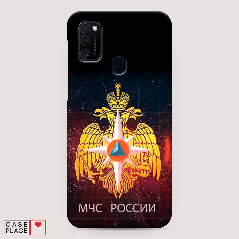 фото Пластиковый чехол "мчс россии" на samsung galaxy m21 awog