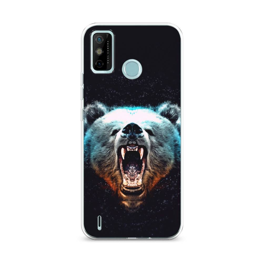 

Чехол Awog на Tecno Spark 6 GO "Медведь", Разноцветный, 300250-2