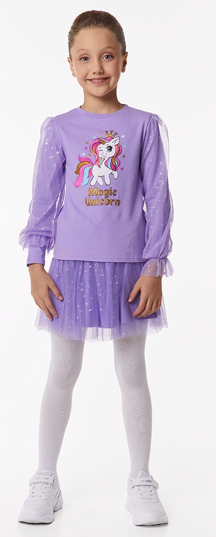 

Лонгслив детский Kari Kids AW24C65103211, фиолетовый, 104, 233374