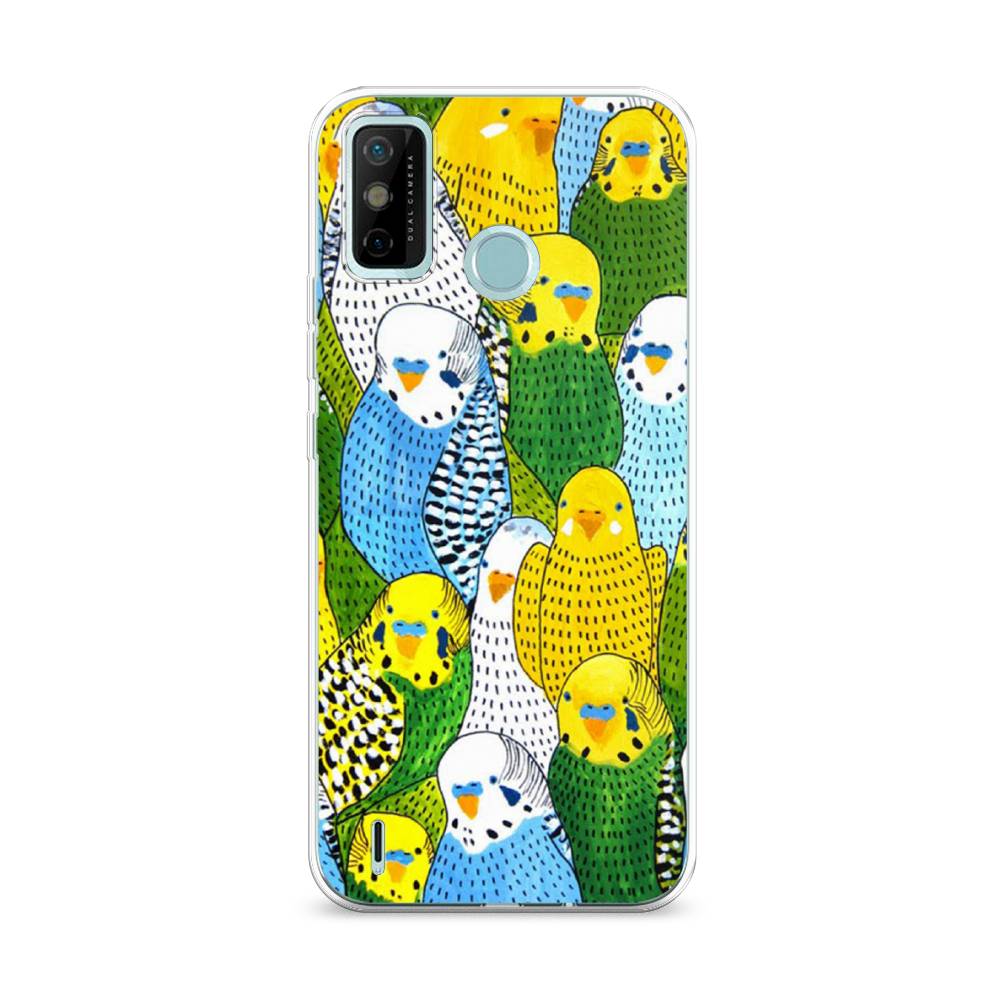 

Чехол Awog на Tecno Spark 6 GO "Попугаи", Разноцветный, 300250-1