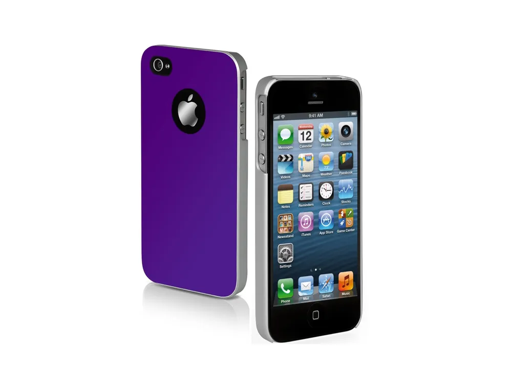 Чехол для Iphone 5 с атласной отделкой, фиолетовый