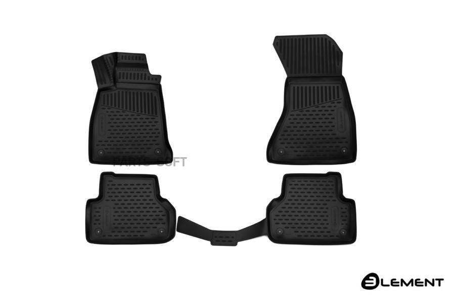

AUTOFAMILY Коврики 3D в салон AUDI A5 03/2016-> 4WD (Европа) 4 шт. (полиуретан), ELEMENT3D0429210K