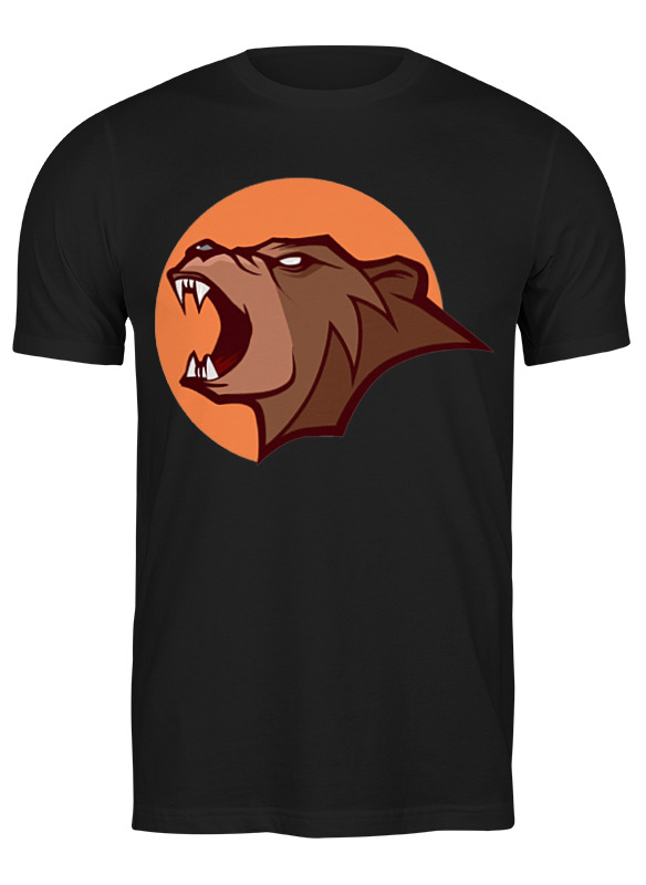 

Футболка унисекс Printio Bear / медведь черная 3XL, Черный, Bear / медведь
