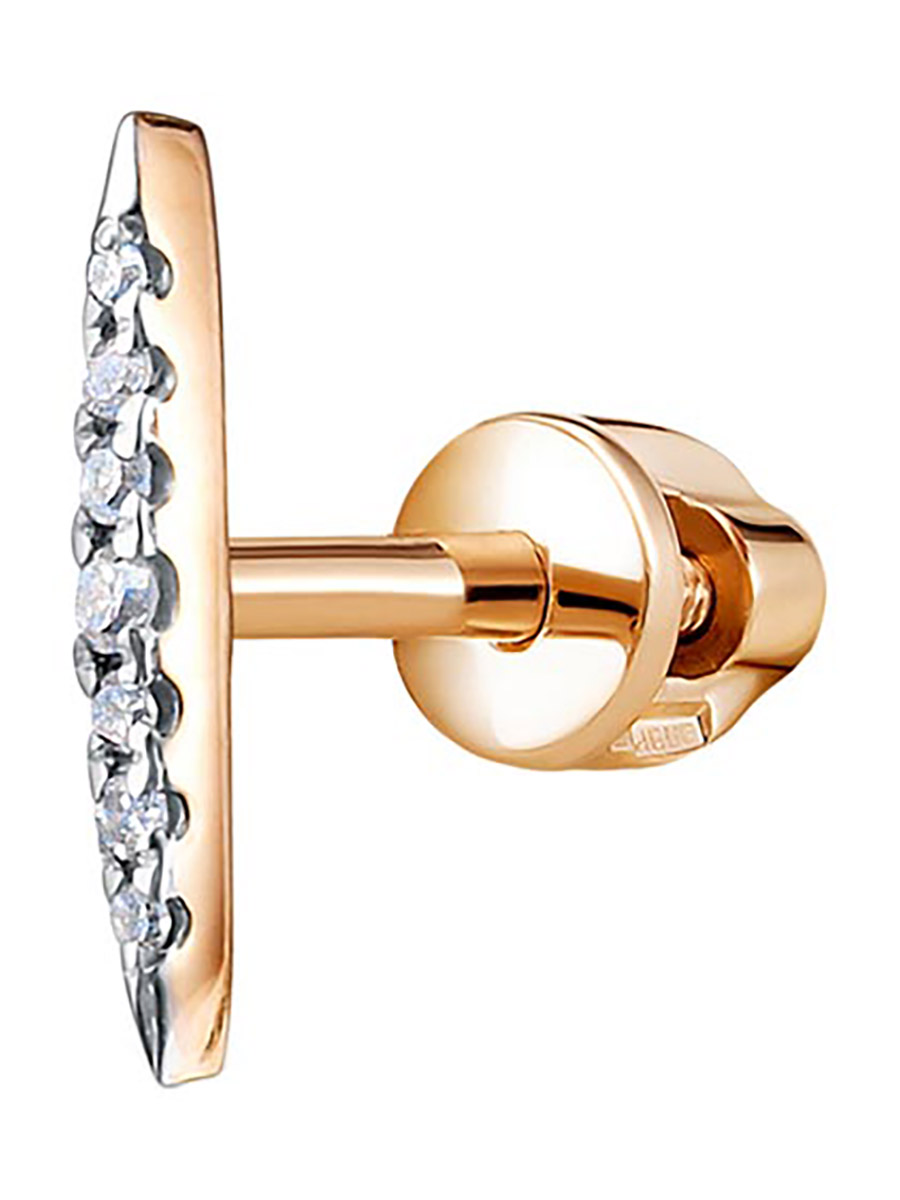 

Моносерьга из красного золота с бриллиантами Vesna jewelry 42188-151-01-01, 42188-151-01-01