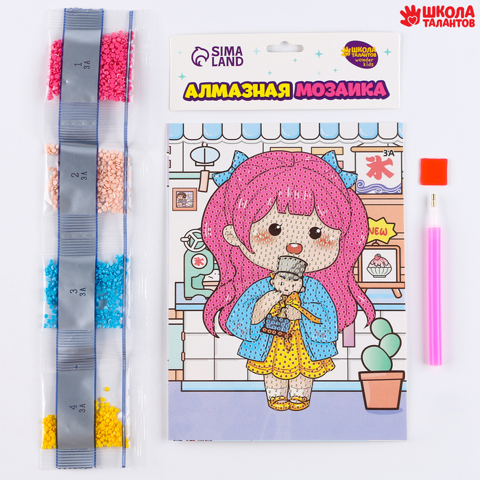 

Алмазная мозаика Школа талантов Ичиго, 13,7х18,3 см, Ичиго