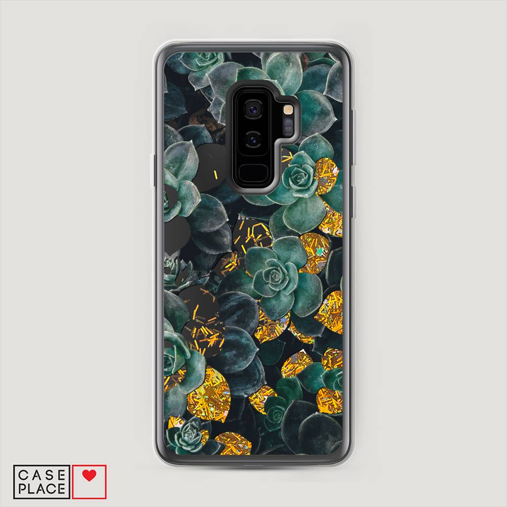 

Чехол Awog на Samsung Galaxy S9 + "Сукуленты цветные", Зеленый, 25890-1
