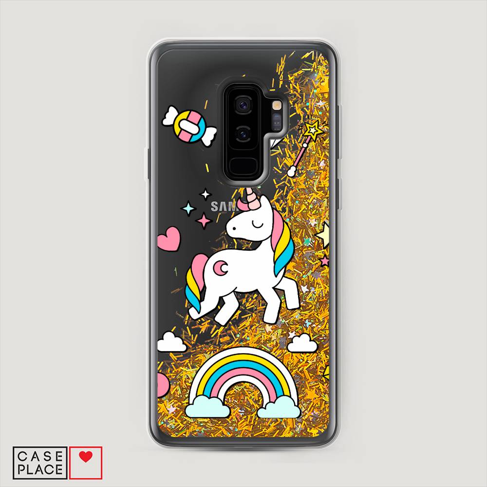 

Чехол Awog на Samsung Galaxy S9 + "Принцесса единорог", Белый;разноцветный, 25890-1
