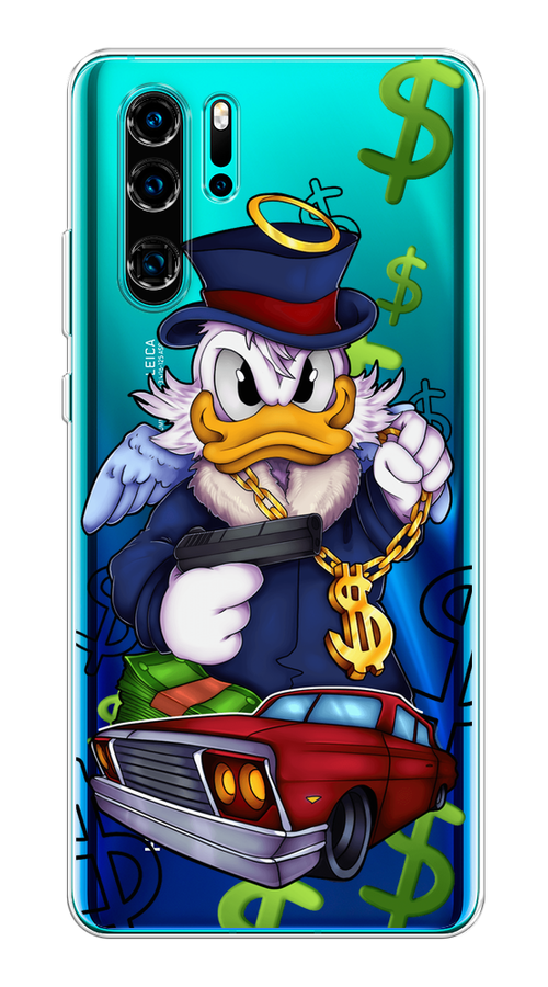 

Чехол на Huawei P30 Pro "Scrooge McDuck with a Gold Chain", Красный;синий;белый, 67650-6