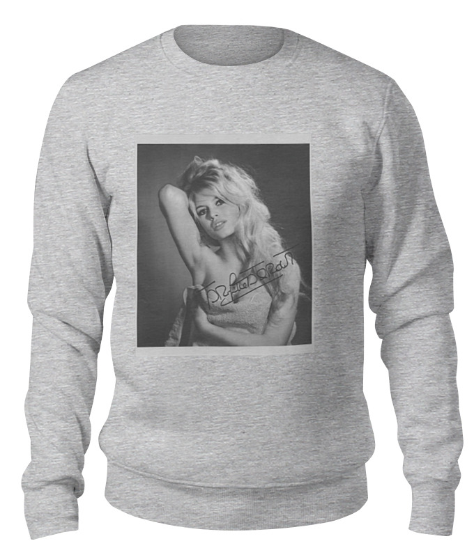 

Свитшот унисекс Printio Brigitte bardot серый M, Brigitte bardot