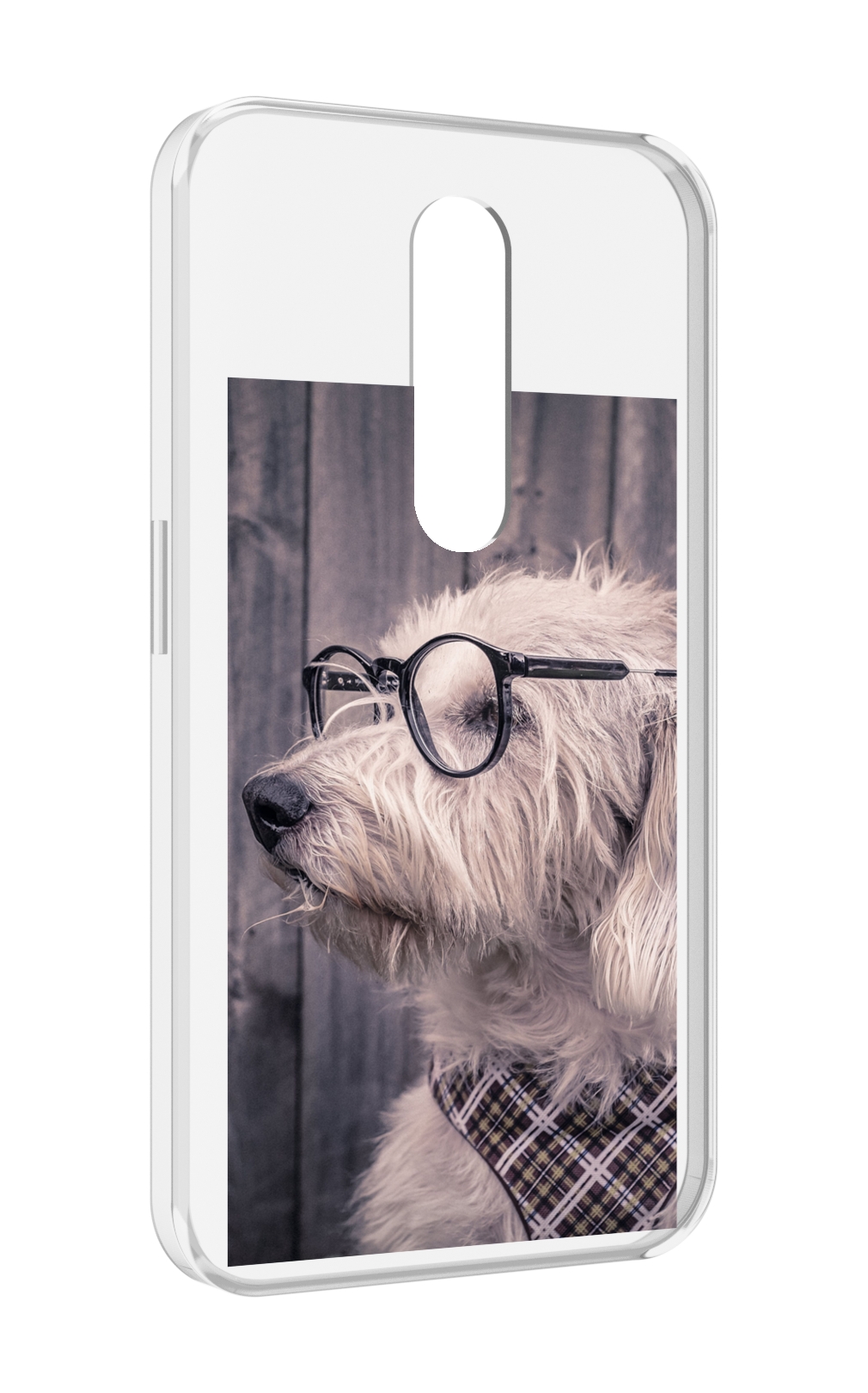 

Чехол MyPads Собака-в-очках для Motorola Moto X Force (XT1585 / XT1581), Прозрачный, Tocco