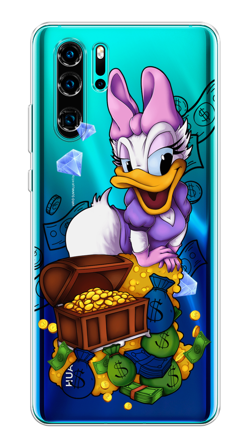 

Чехол на Huawei P30 Pro "Rich Daisy Duck", Коричневый;белый;фиолетовый, 67650-6