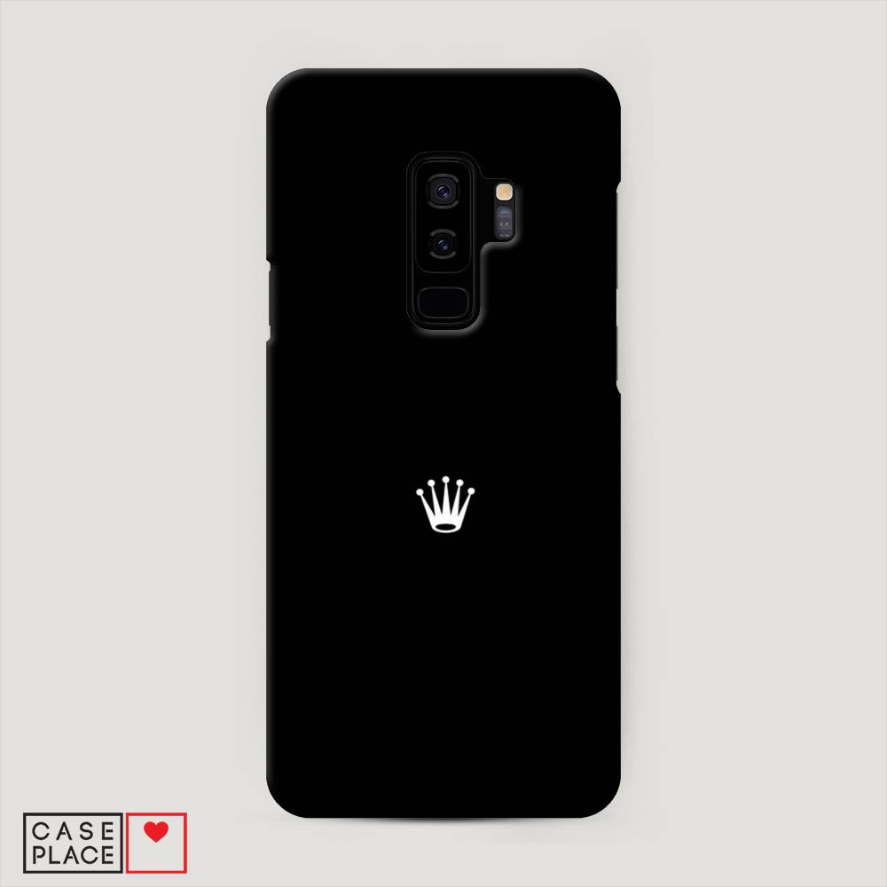 фото Чехол awog "белая корона на черном фоне" для samsung galaxy s9 +