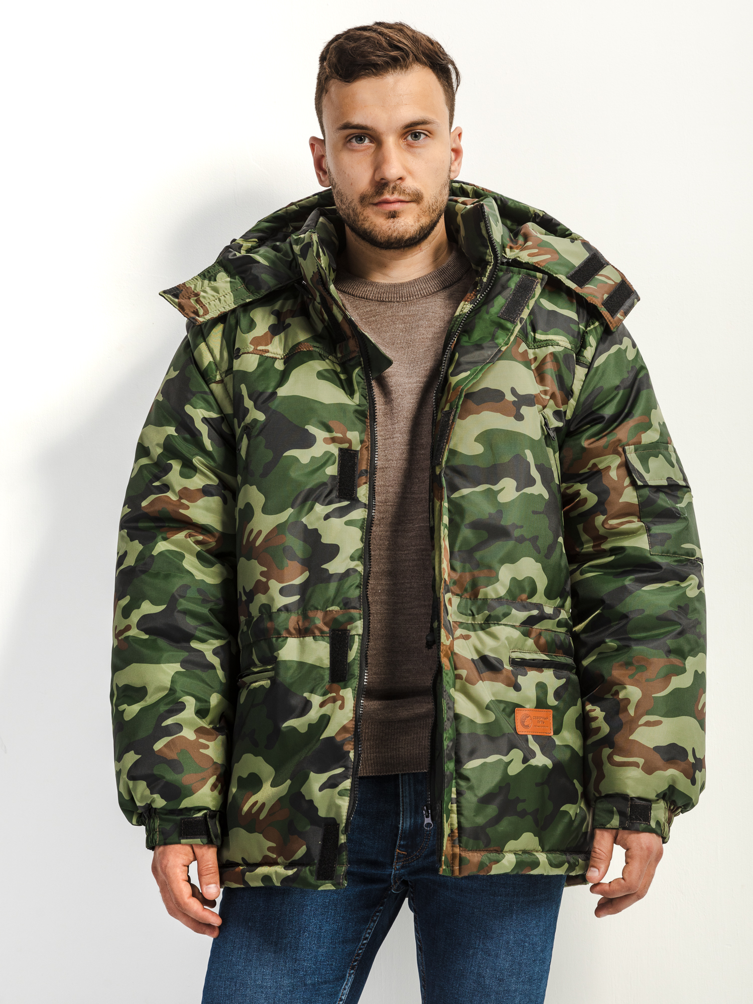 

Зимняя куртка мужская СЕВЕРНЫЙ ПУТЬ® APC-KRTKJTOM зеленая 52-54 RU, Зеленый, APC-KRTKJTOM