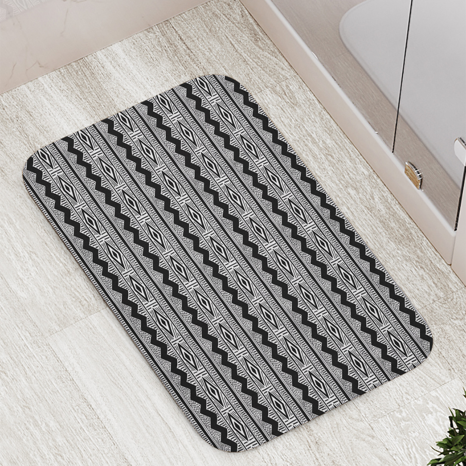 фото Коврики для ванной и туалета bath_104723 этнические зигзаги joyarty