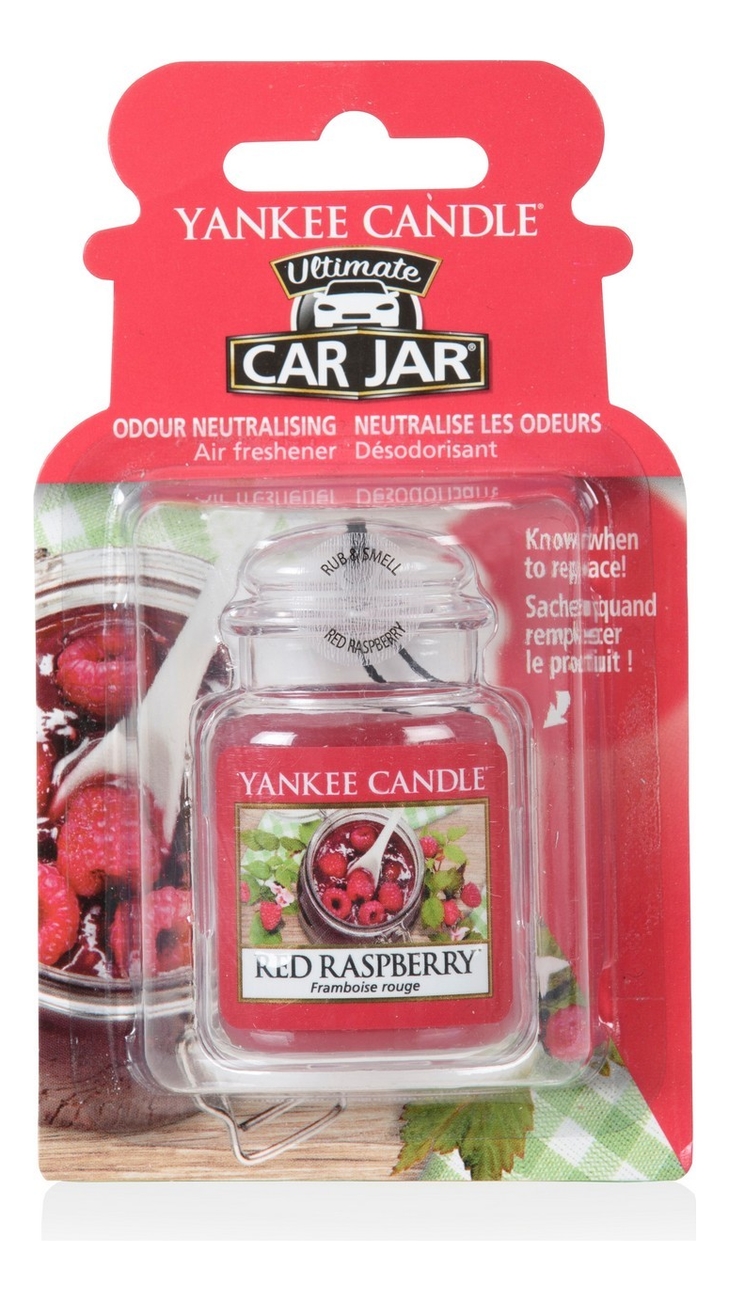 фото Yankee candle гелевый ароматизатор для автомобиля red raspberry