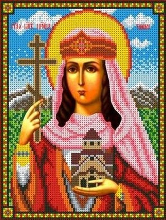 

Рисунок на ткани «Святая Тамара»