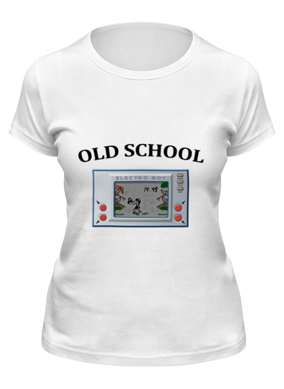 

Футболка женская Printio Old school белая L, Белый, Old school