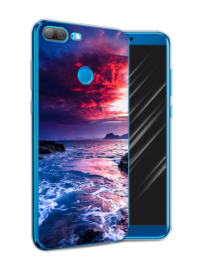 

Чехол Awog на Honor 9 Lite "Волны 1", Разноцветный, 64250-4