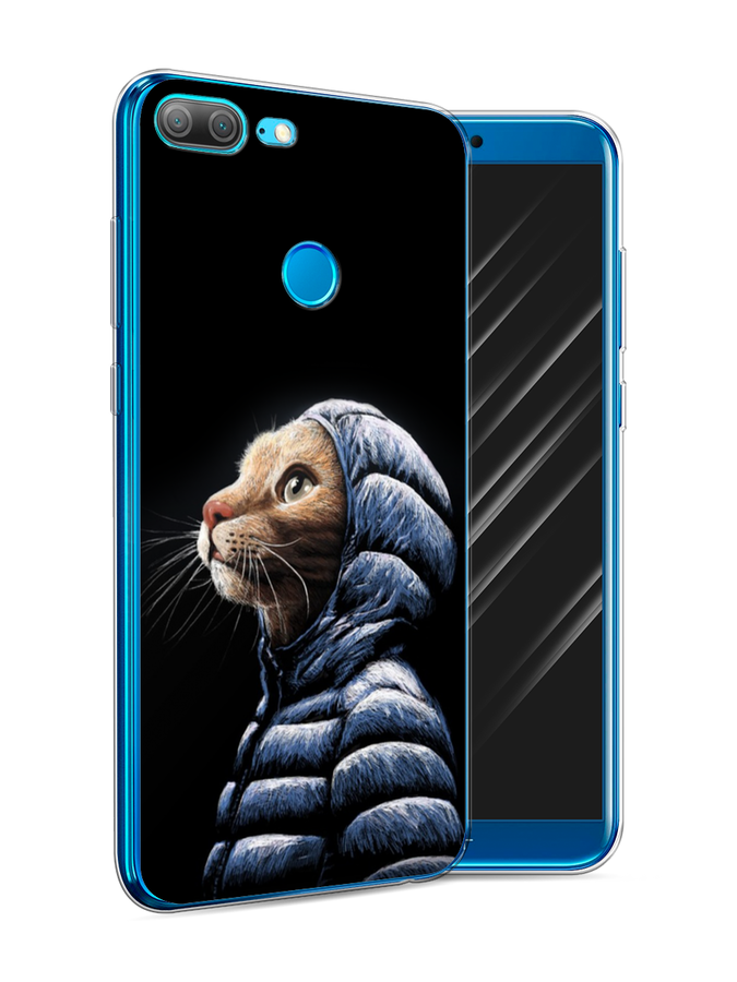 

Чехол Awog на Honor 9 Lite "Кот в капюшоне", Разноцветный, 64250-2