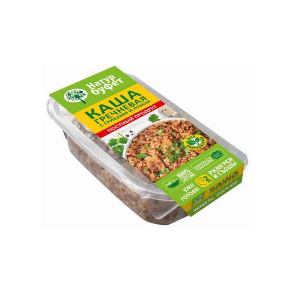 

Каша гречневая Натурбуфет с грибами 150 г