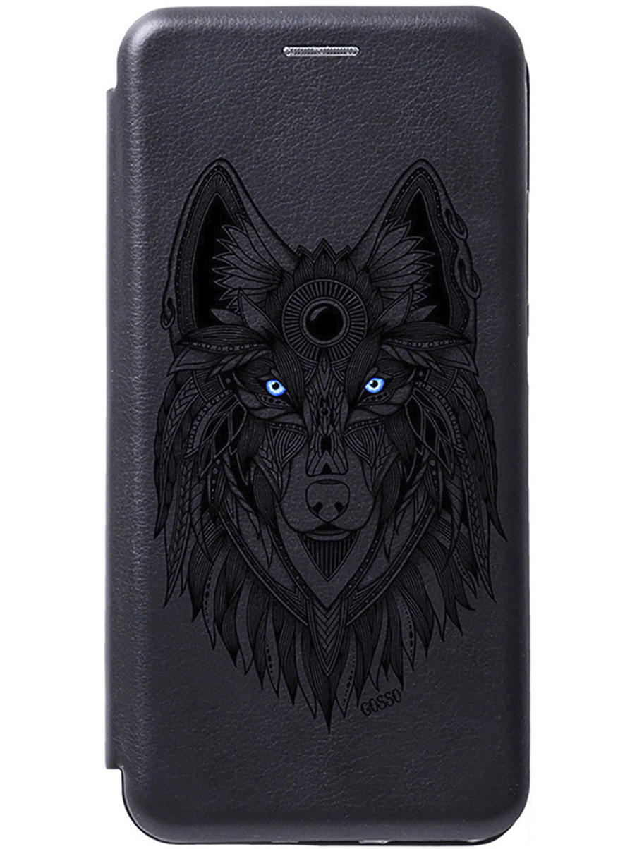 

Чехол-книжка на Samsung Galaxy S24 Ultra с рисунком "Grand Wolf" черный, Черный;голубой;желтый, 20011902