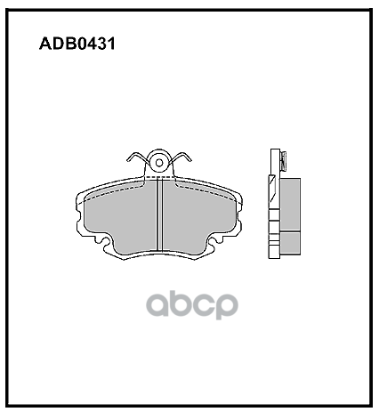 

Тормозные колодки ALLIED NIPPON дисковые ADB0431HD