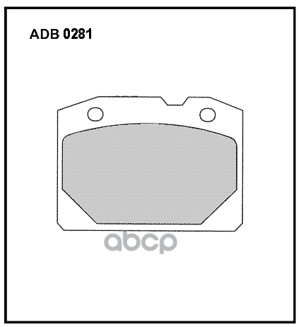 

Колодки тормозные ALLIED NIPPON дисковые adb0281hd