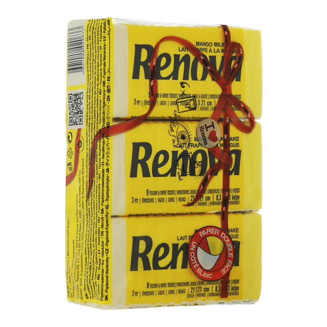 

Платочки бумажные Renova Red Label Mango Yellow 10 шт х 6