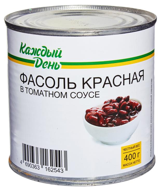 Фасоль «Каждый день» красная в томатном соусе, 400 г