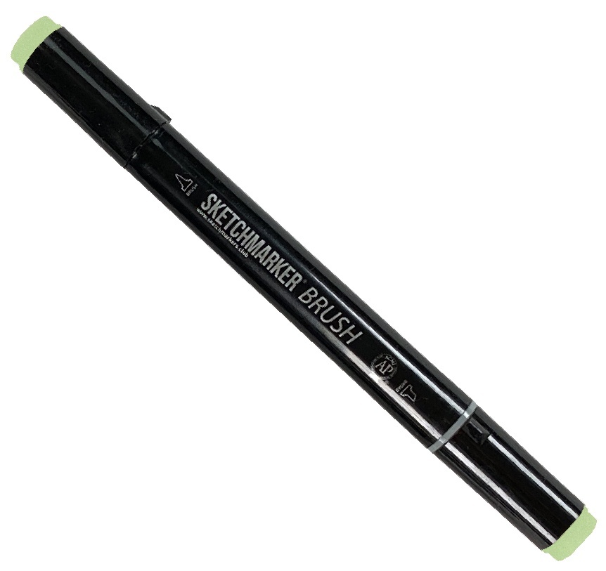 

Маркер Sketchmarker Brush двухсторонний на спиртовой основе для скетчинга цвет G53 Богомол, Зеленый, SMB-G