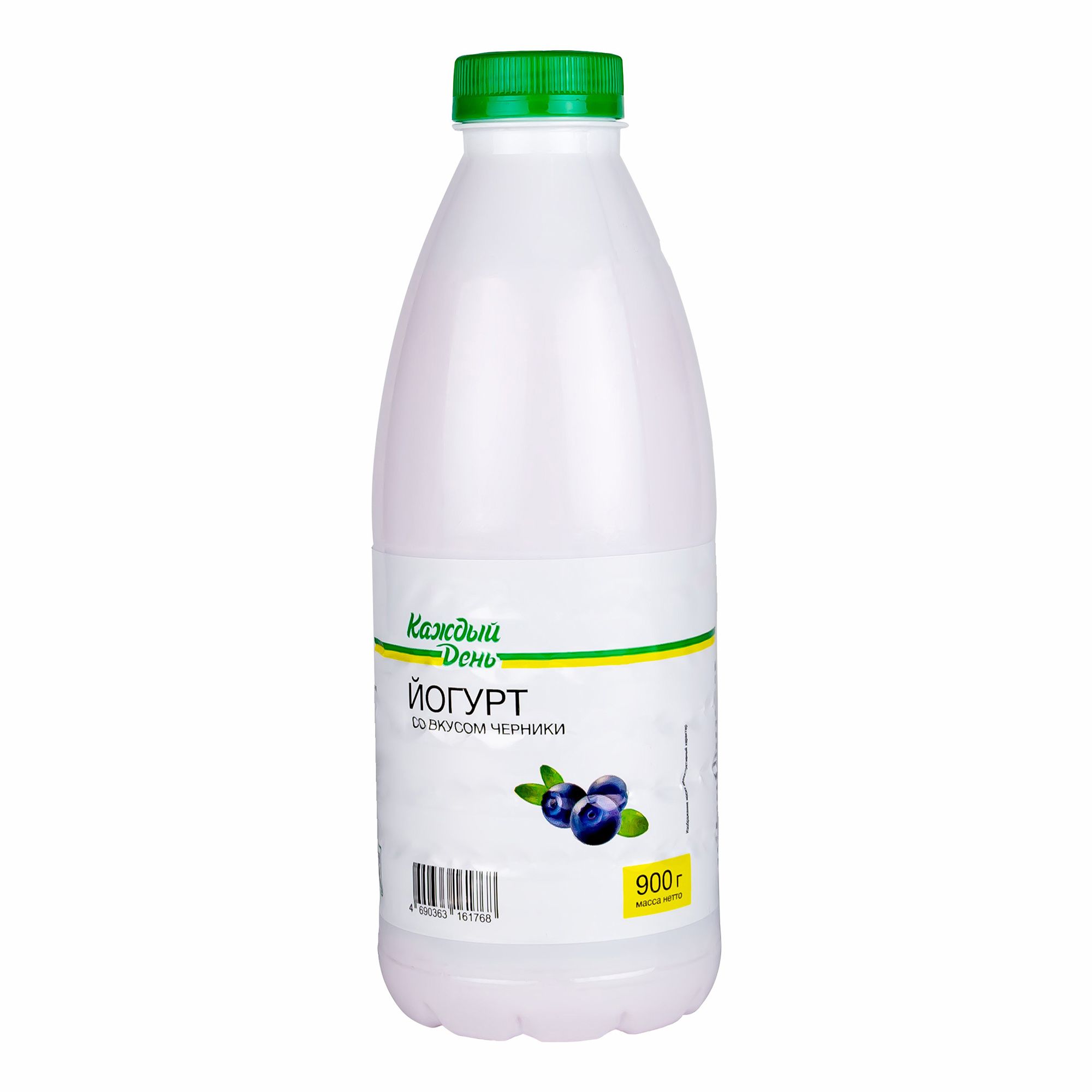 Питьевой йогурт Каждый День со вкусом черники 1,5% 900 г
