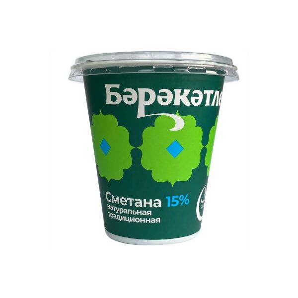 Сметана Бэрэкэтле 15% 300 г