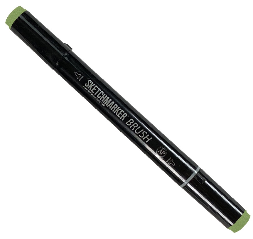 

Маркер Sketchmarker Brush двухсторонний на спиртовой основе для скетчинга цвет G41 Мох, Зеленый, SMB-G