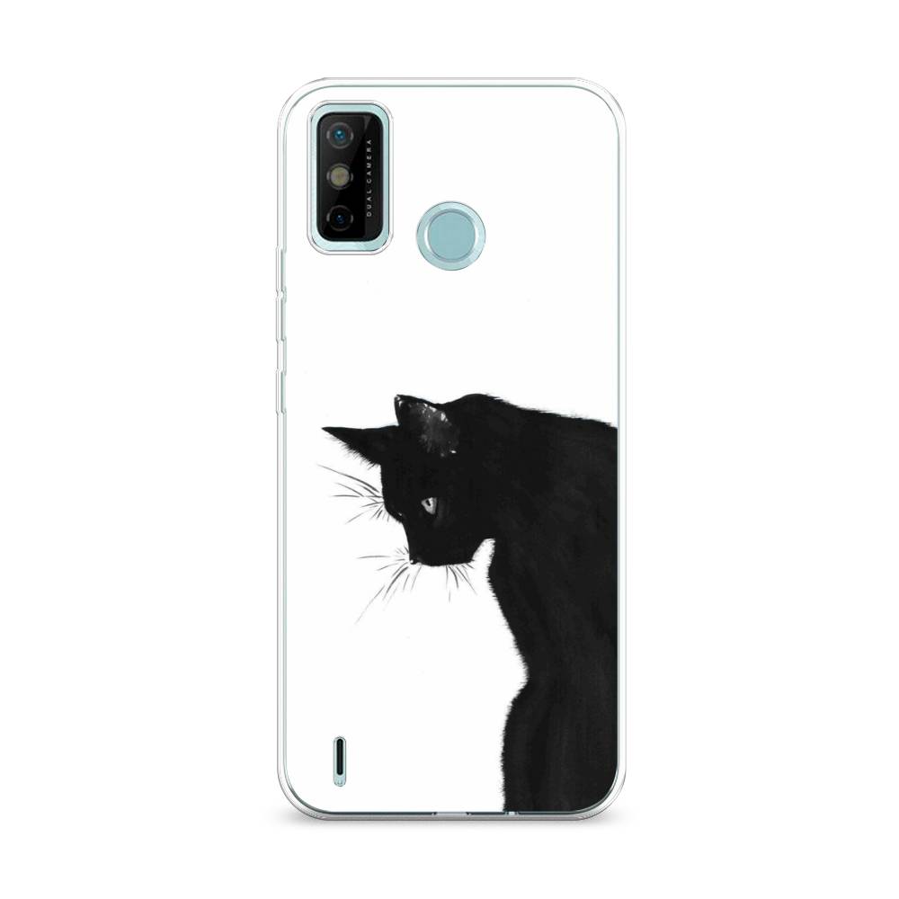 

Чехол Awog на Tecno Spark 6 GO "Black cat", Черный;белый, 300250-1