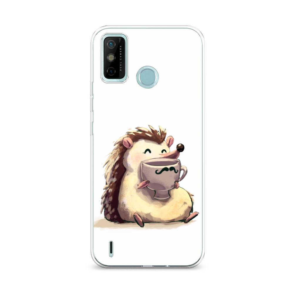 

Чехол Awog на Tecno Spark 6 GO "Еж кофеман", Разноцветный, 300250-10