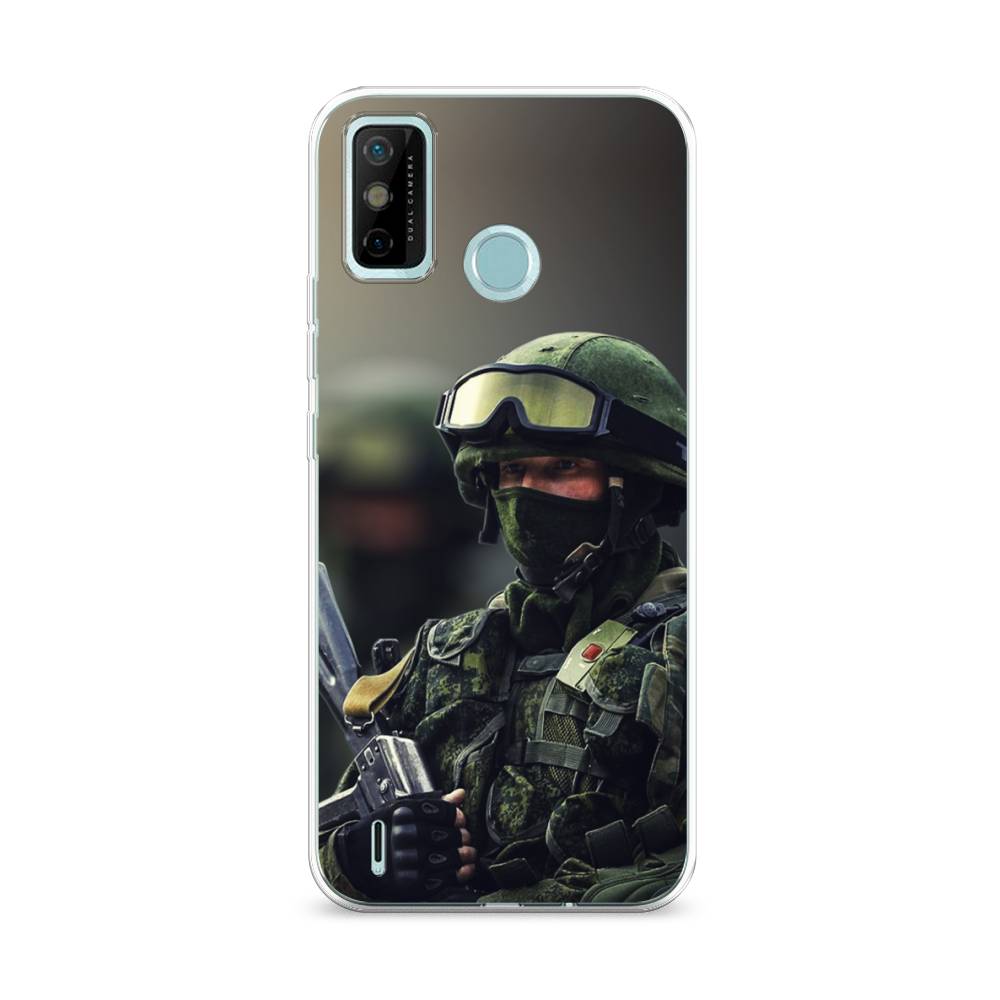 

Чехол Awog на Tecno Spark 6 GO "Солдат", Разноцветный, 300250-5