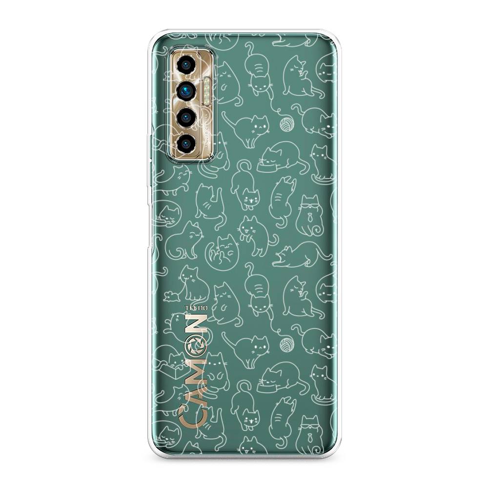 

Чехол Awog на Tecno Camon 17P "Шкодливые котики", Разноцветный, 300150-2
