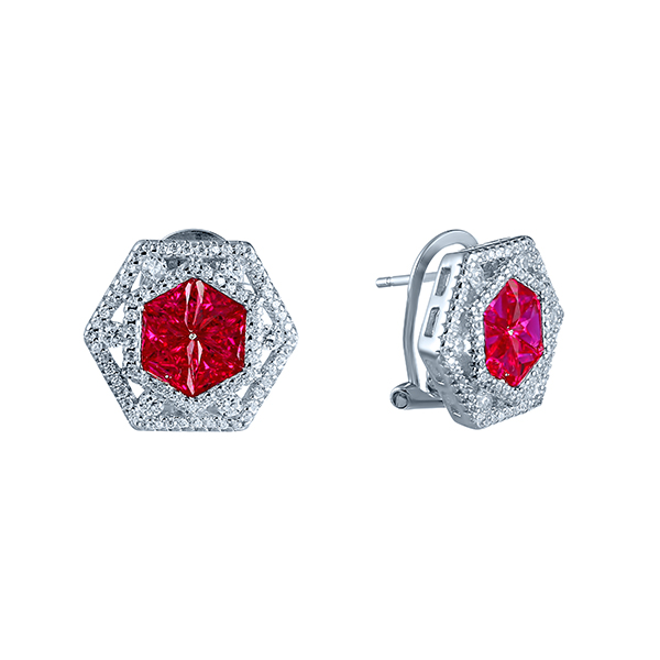 

Серьги из серебра Element47 AES36928W_SR_003_WG, фианит, AES36928W_SR_003_WG