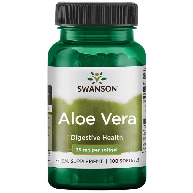 Алое Вера SWANSON Super Herb Aloe Vera 25 мг 100 капсул