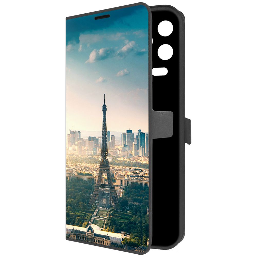 

Чехол-книжка Krutoff Eco Book для INFINIX Note 12 Pro Франция, Эйфелева Башня (черный)