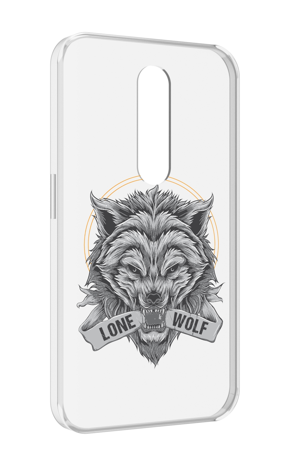 

Чехол MyPads Одинокий-волк мужской для Motorola Moto X Force (XT1585 / XT1581), Прозрачный, Tocco
