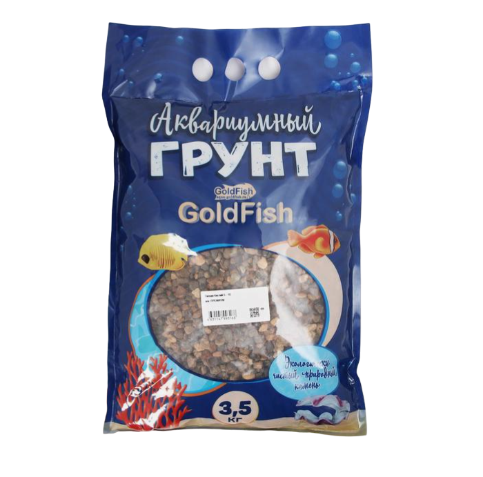 

Галька для аквариума GoldFish Каспий 5-10 мм, 3,5 кг, Коричневый
