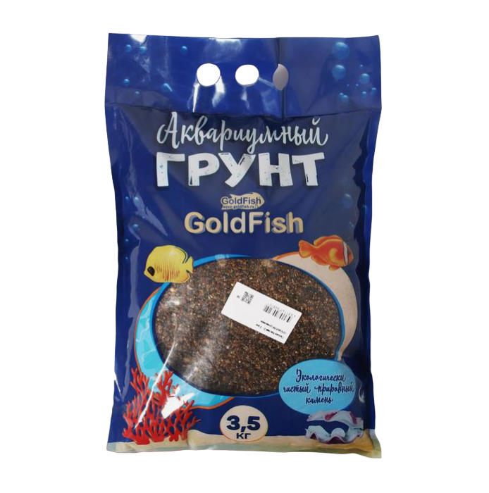 Галька Каспий GoldFish 2-5 мм 3,5 кг