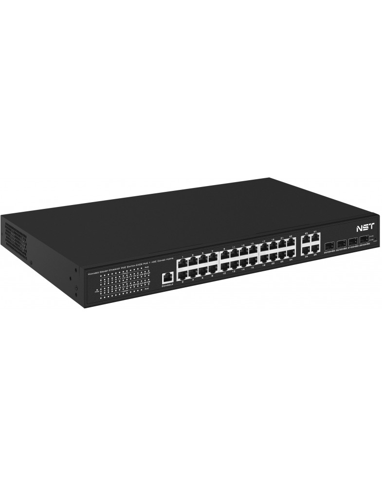 

Коммутатор New System Technologies NS-SW-24G4G-PL черный