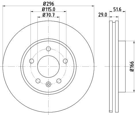 

Тормозной диск NISSHINBO ND6054K