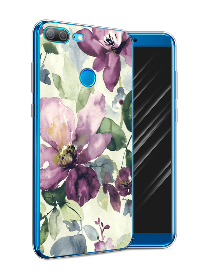 

Чехол Awog на Honor 9 Lite "Сиреневые цветы-акварель", Разноцветный, 64250-10