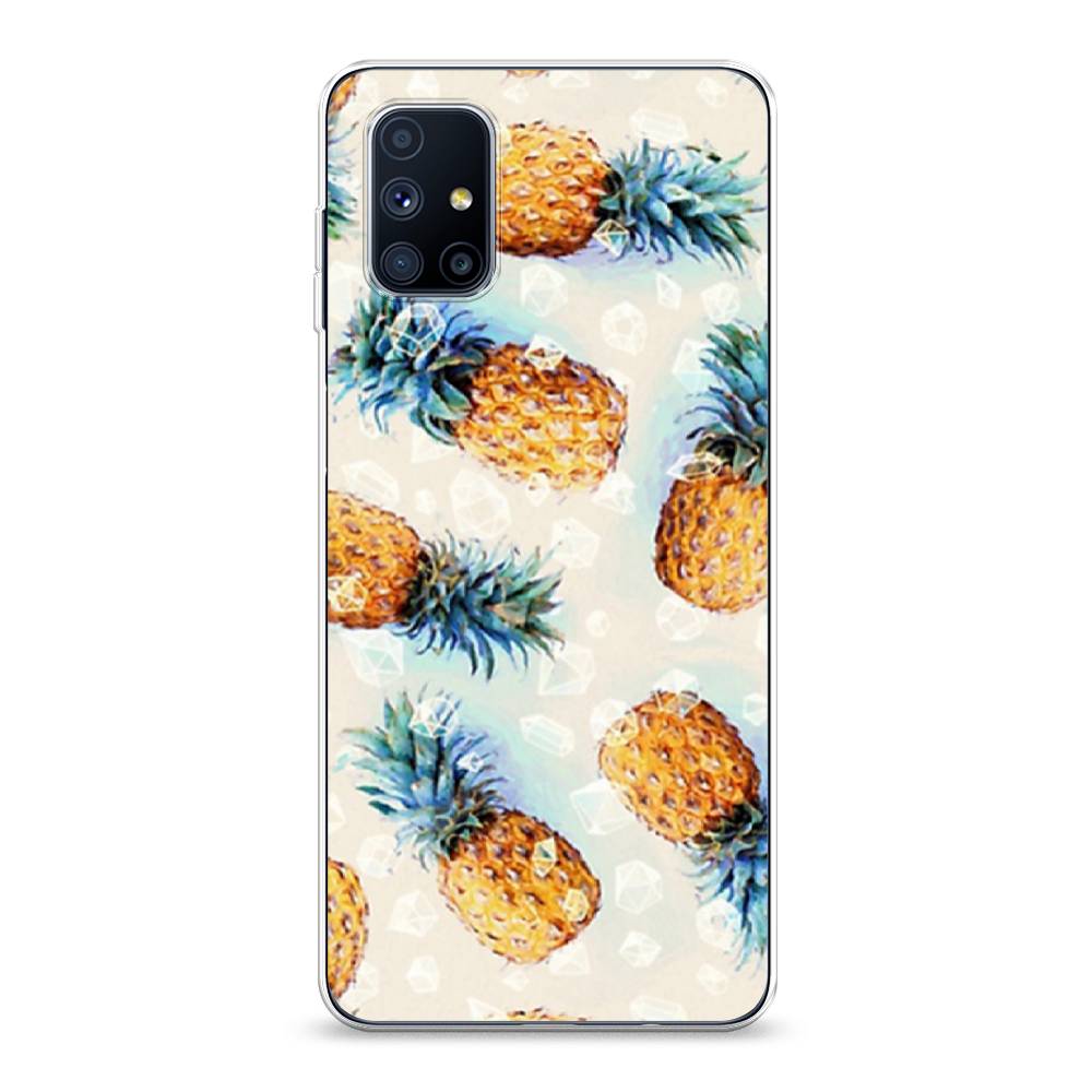 

Чехол Awog на Samsung Galaxy M51 / Самсунг M51 "Ананасы", Разноцветный, 2101550-3