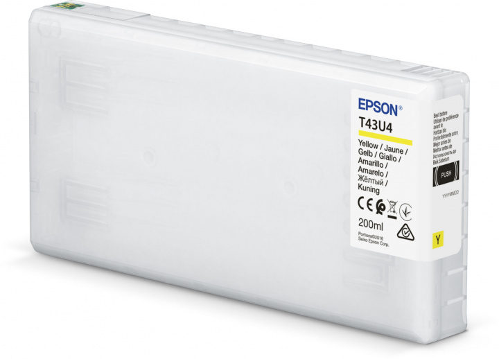 

Картридж для струйного принтера Epson T43U (C13T43U440) желтый, оригинальный, T43U