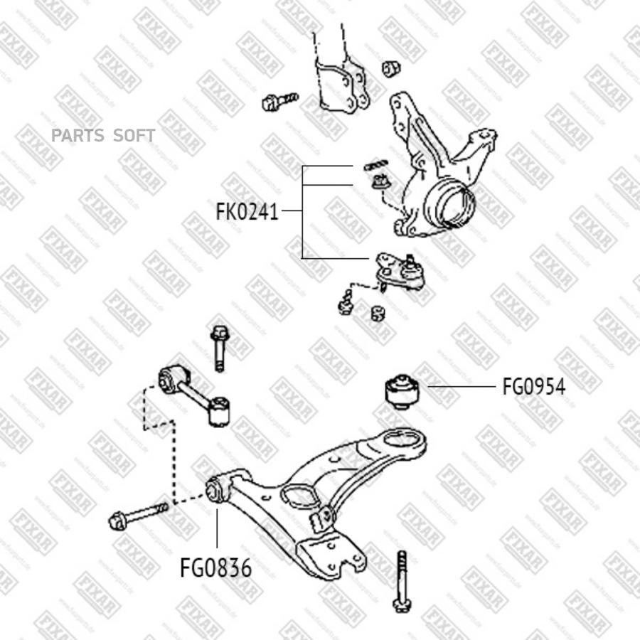 

Сайлентблок FIXAR fg0836